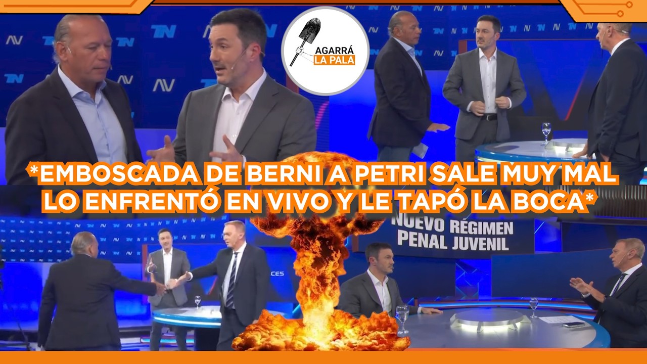 EMBOSCADA DEL KUKA BERNI AL DIPUTADO PETRI SALE MAL EN TN, LO ENFRENTA CARA A CARA Y LE TAPA LA BOCA