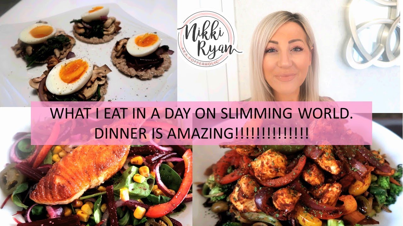 WHAT I EAT IN A DAY ON SLIMMING WORLD. DINNER IS AMAZING!