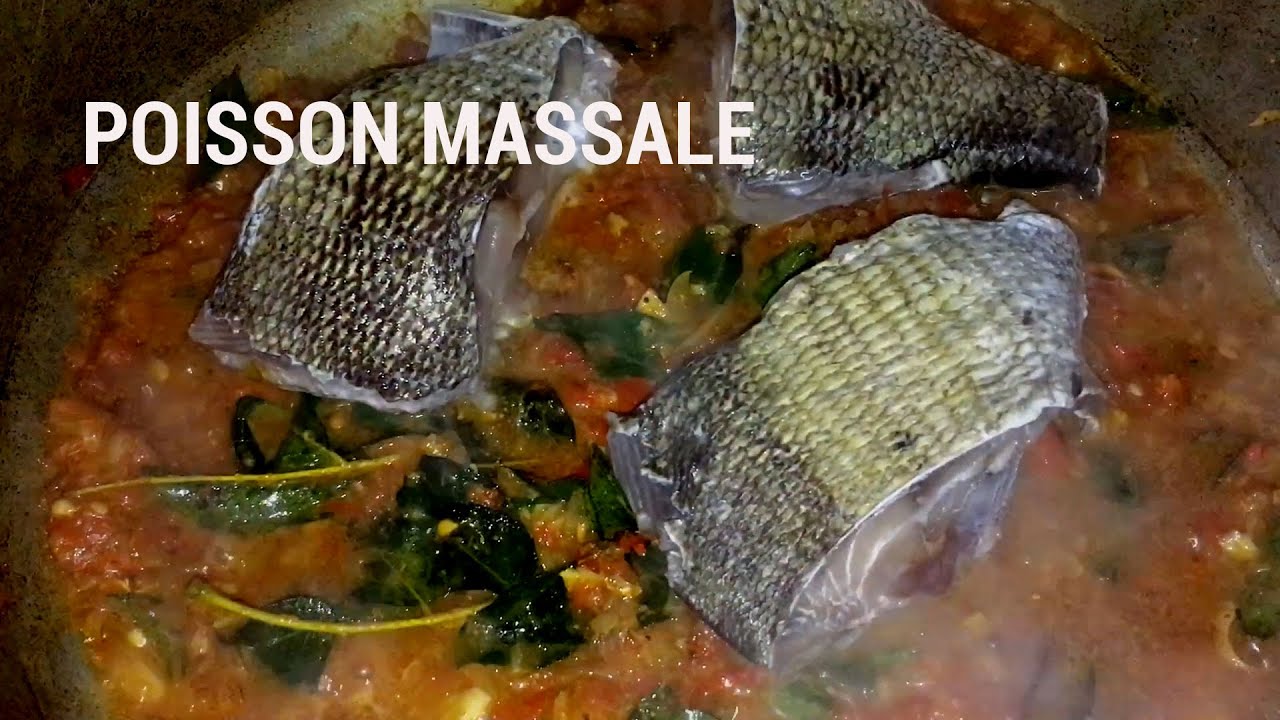 Cari poisson massalé cari - Île de la Réunion.