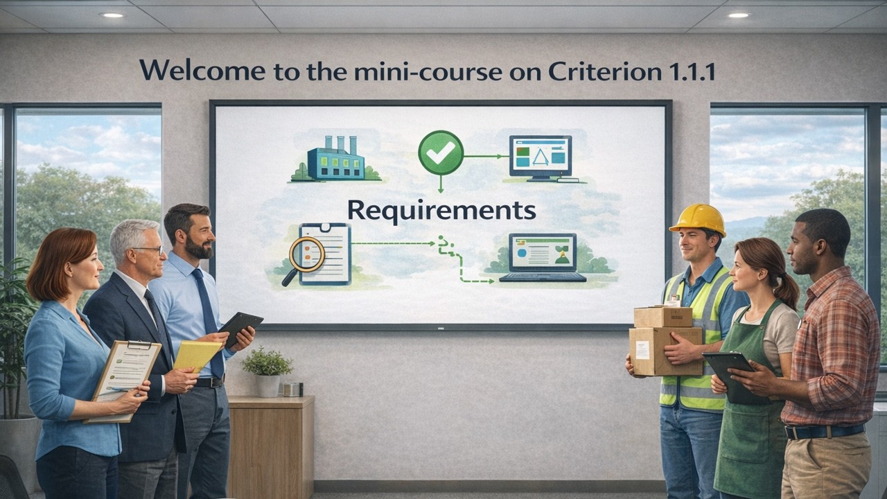 Criterion 1.1.1 of the Rainforest Alliance Supply Chain Standard