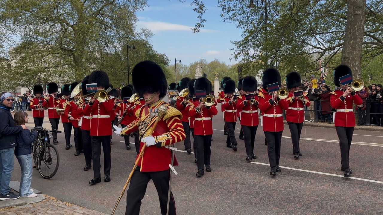 Sunday Parade band of the Irish guards 20/4/25￼