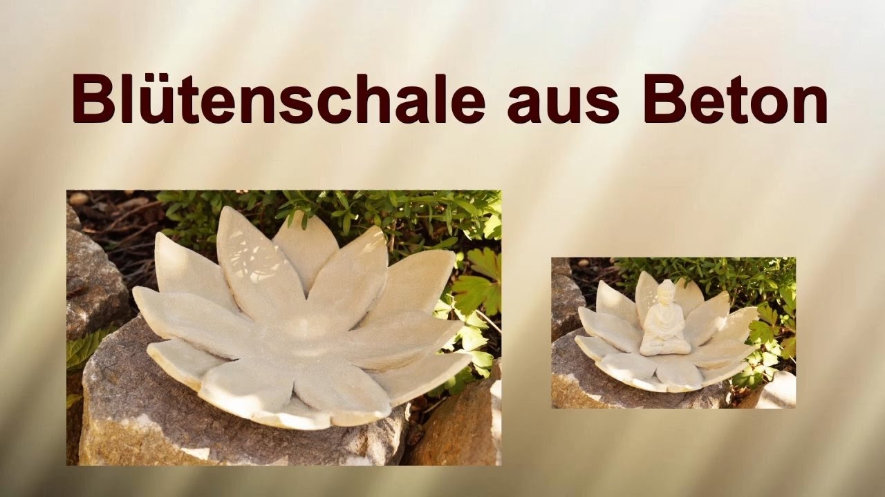 Blütenschale aus Beton /RuthvonG