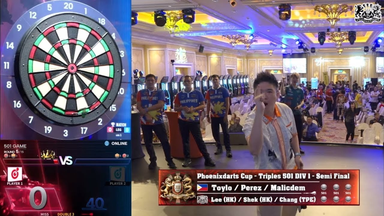 The 19th ADA International Darts Tour - Phoenixdarts Cup Triples 501 Division 1 - Semi Final