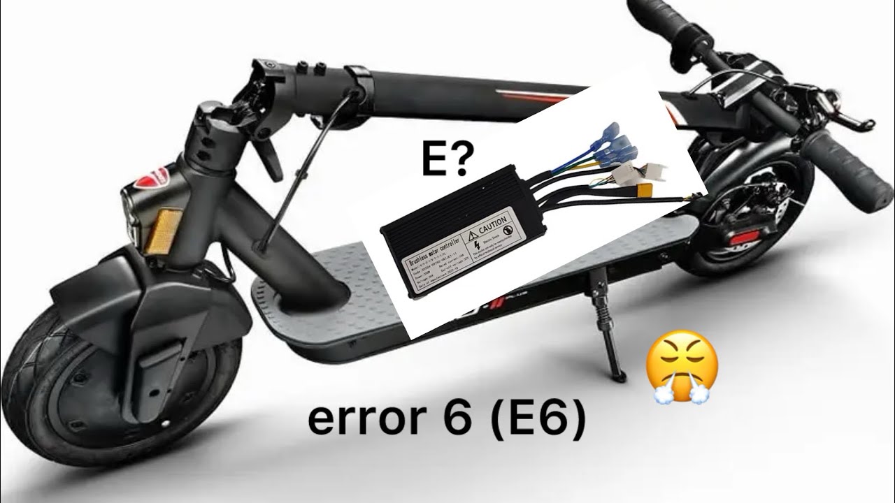 reparation trotinette ducation error 6 E6 اصلاح مشاكل الطروتينات الكتريك