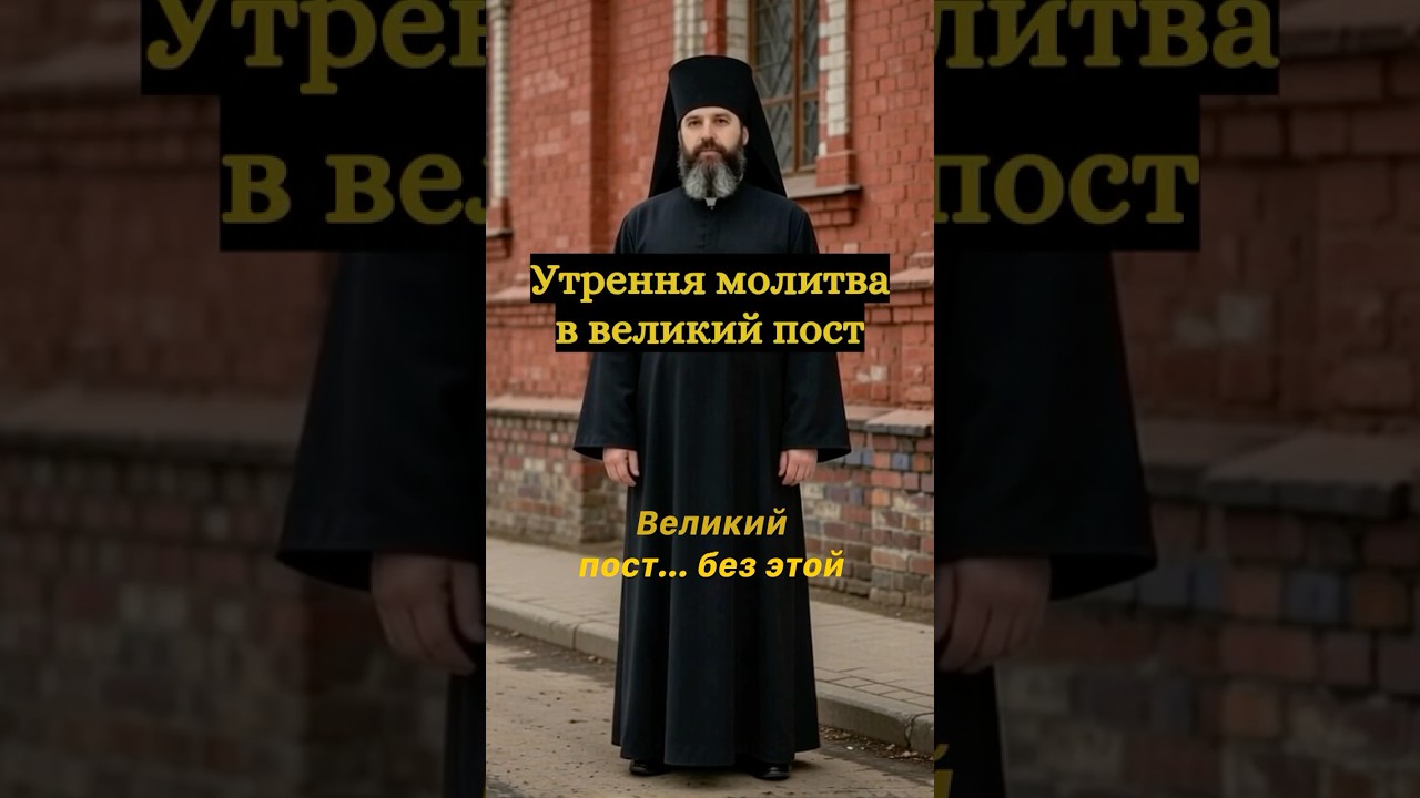Утренняя молитва в великий пост. Не начинай утро без этой молитвы #великийпост #молитва #ефремсирин