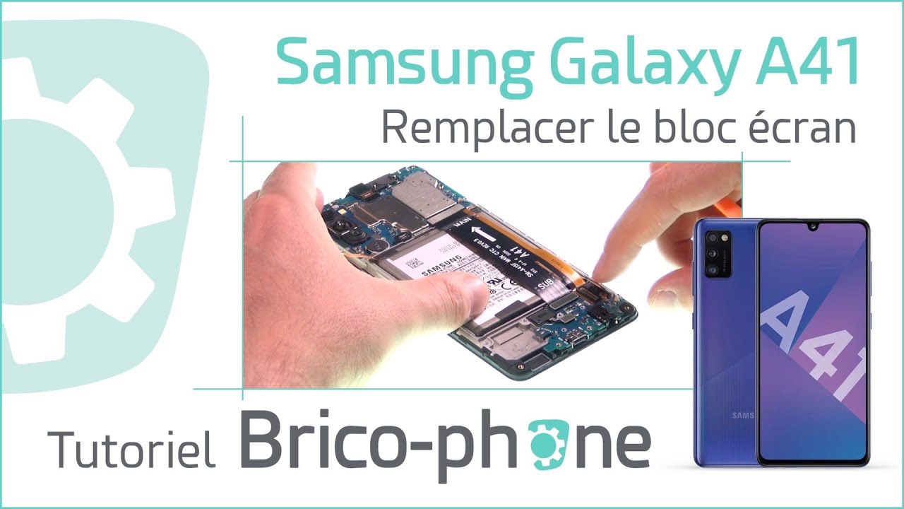 Tutoriel Samsung Galaxy A41 : changer le bloc écran (vitre + AMOLED pré-montés sur châssis)