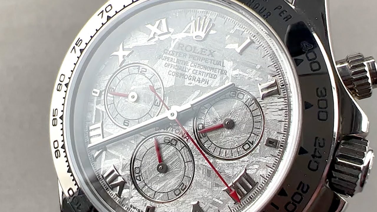 Rolex Cosmograph Daytona White Gold Meteorite Dial 116519 Rolex Watch Review
