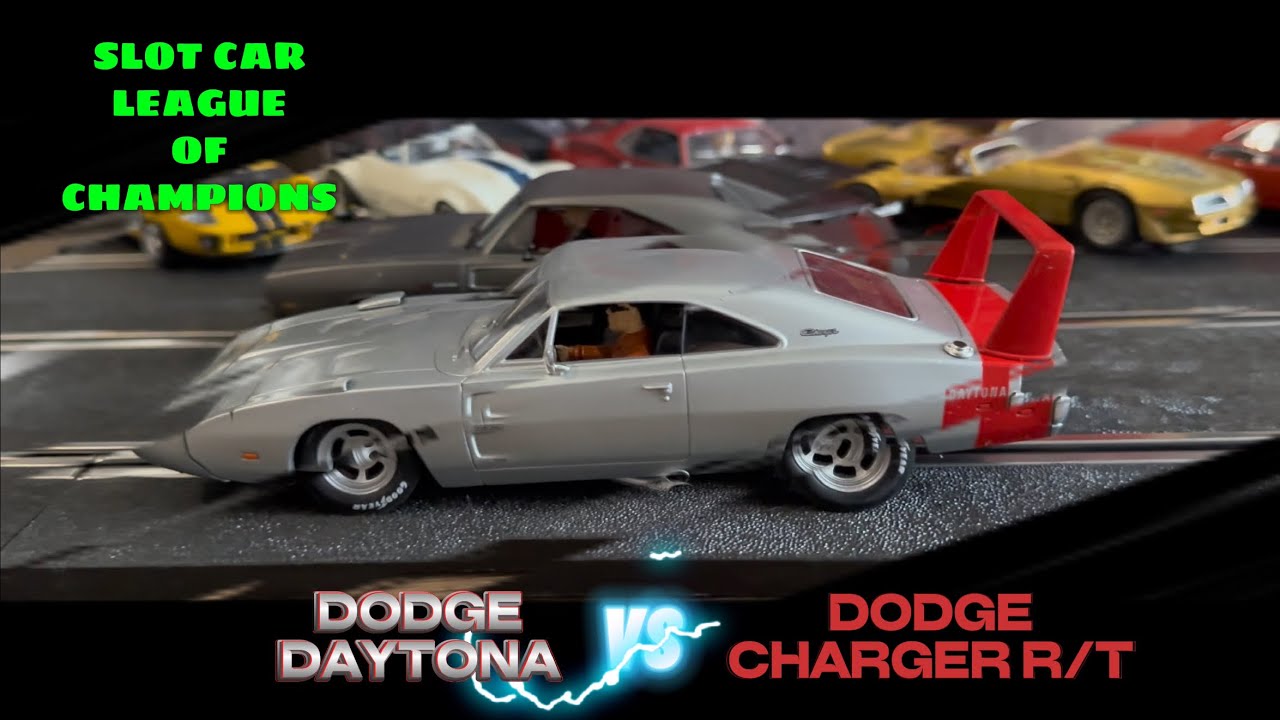 Plymouth Superbird VS Dodge Charger 🔥👀🔥 Slot cars Carrera Pioneer Van Halen