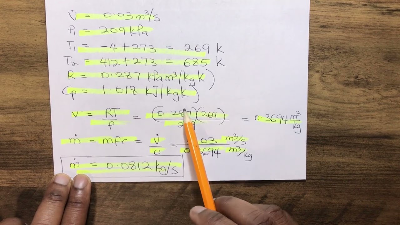 How to calculate Jet engine compressor power input required  given volumetric flow rate, temperature