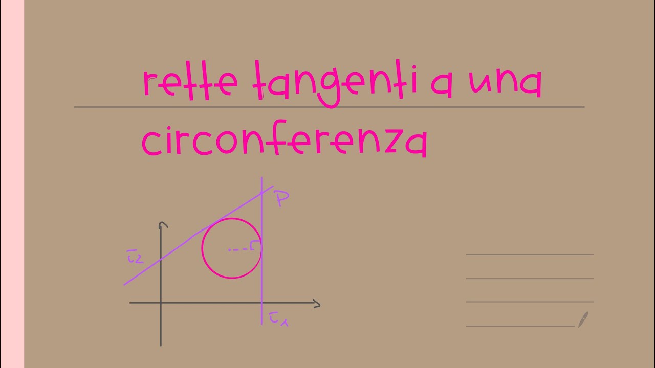 Rette tangenti ad una circonferenza da un punto esterno (2 metodi)