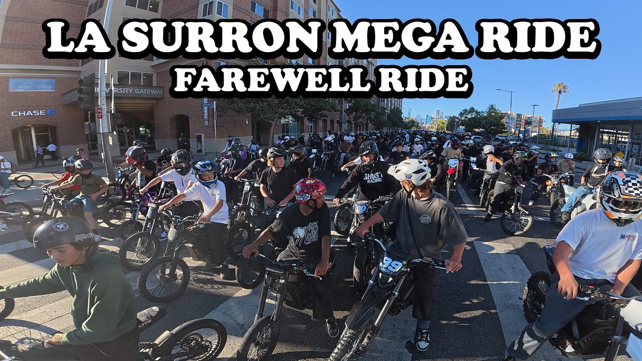 I Led The Farewell LA Surron Mega Ride