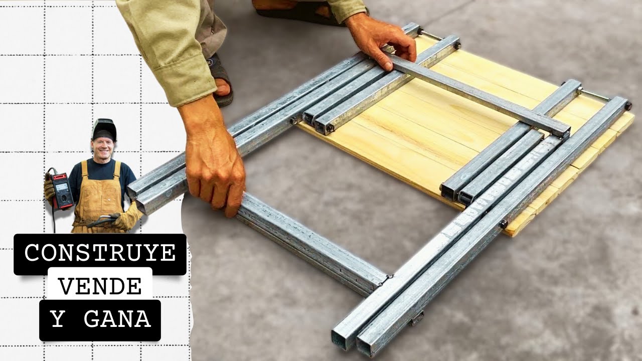 Mesa de Metal Plegable Inteligente DIY