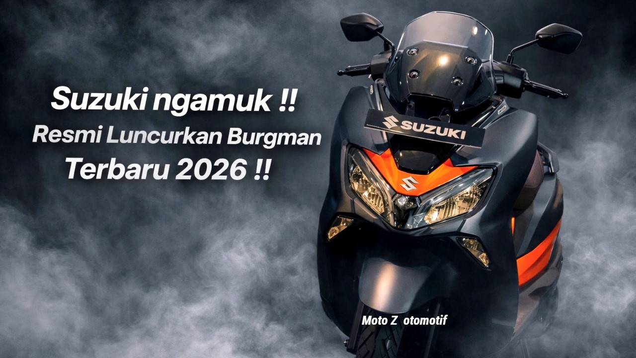 Suzuki ngamuk !! Resmi Luncurkan Burgman terbaru 2026 !! indonesia Siap-siap !!