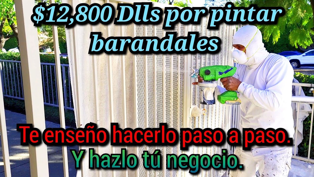 Cómo pintar barandales de metal exterior, $12,800 dólares aprende y hazlo tú oficio.