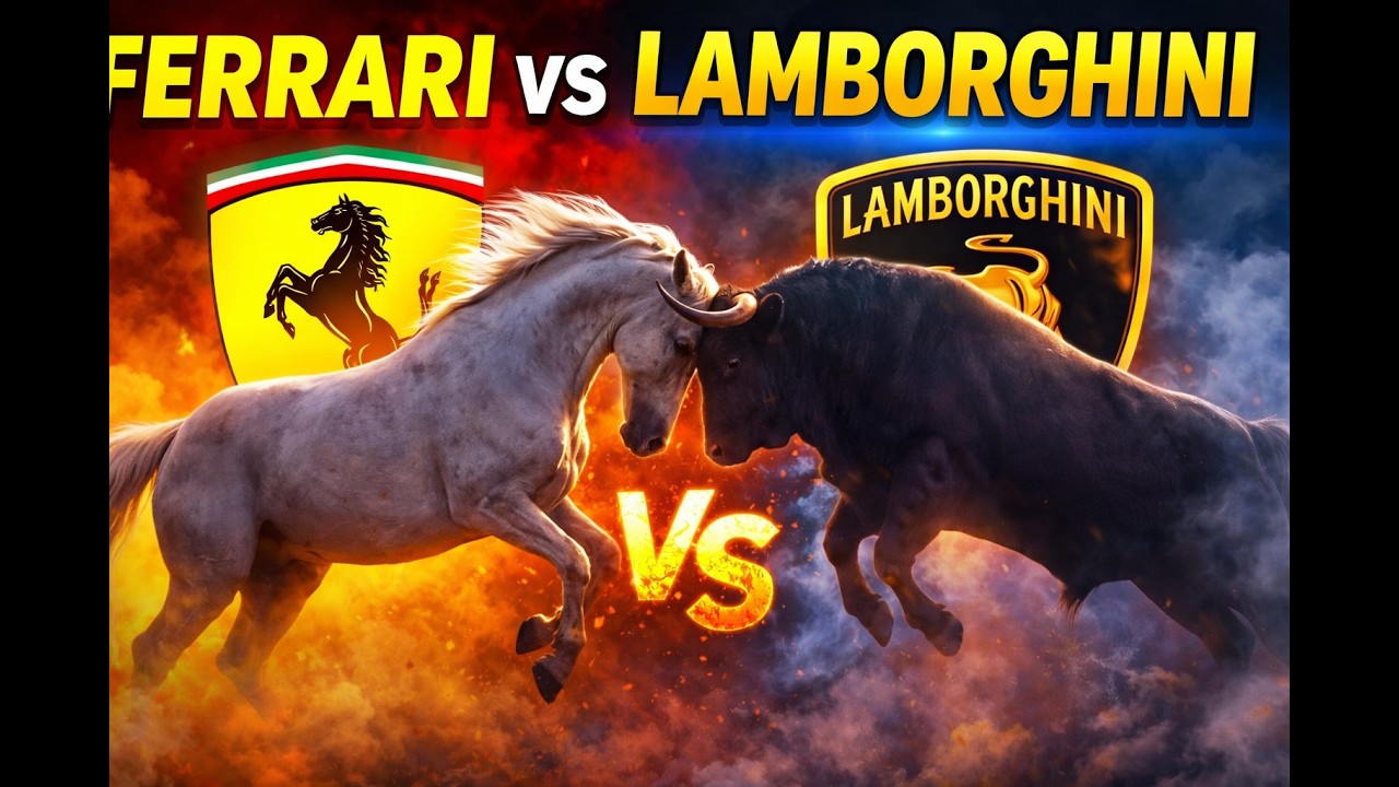 🔥Ferrari 812 Superfast vs Lamborghini Aventador – V12 Canavarları