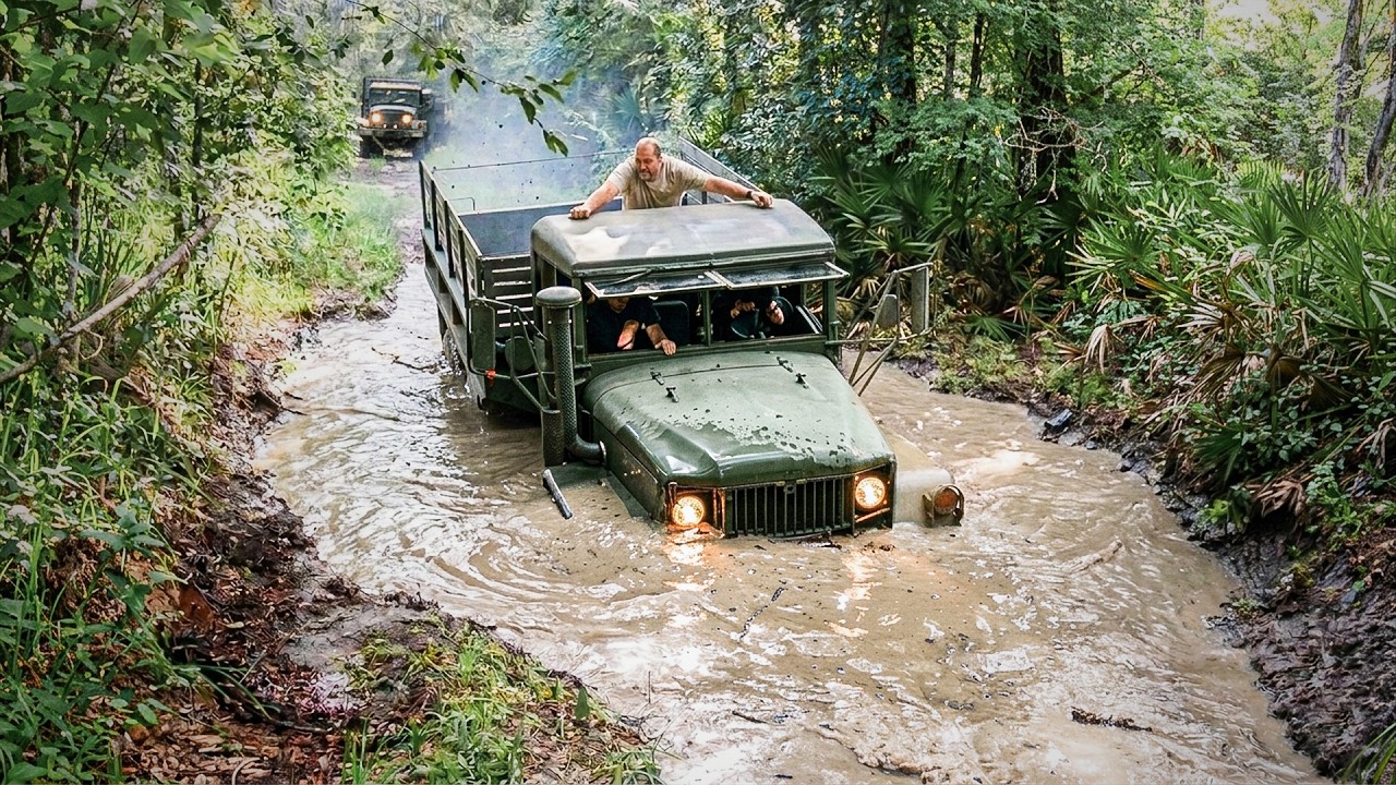 American, British, Czech & Soviet Military Trucks Battle in Mud!!! TATRA, URAL, M35A2, KRAZ, BEDFORD