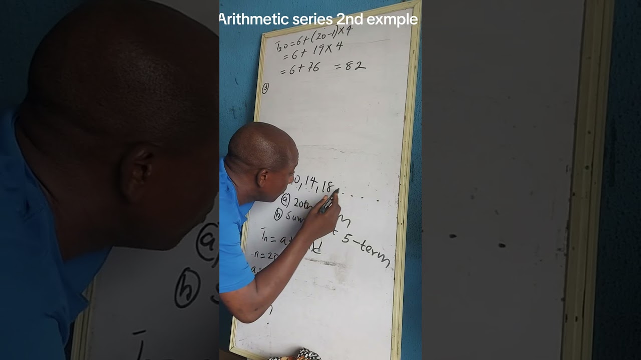 Arimethmetic series 2nd question and solution. #education #maths 