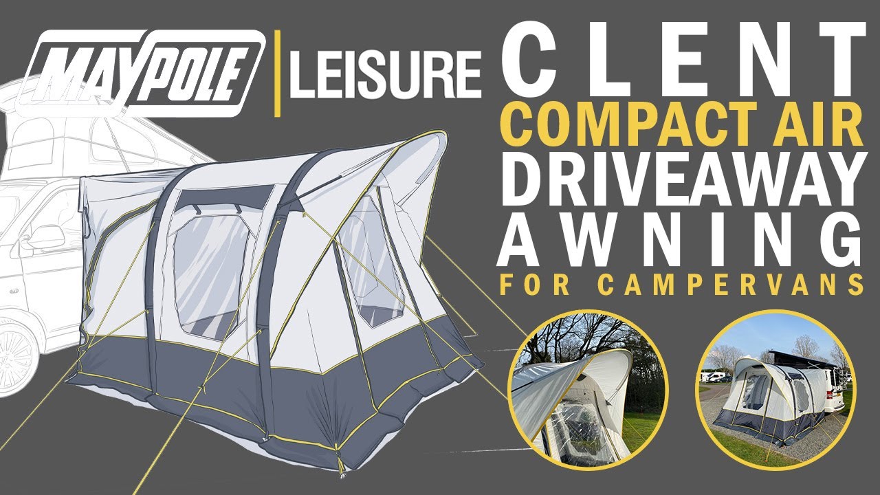 Maypole Leisure | CLENT Compact Air Driveaway Awning For Campervans
