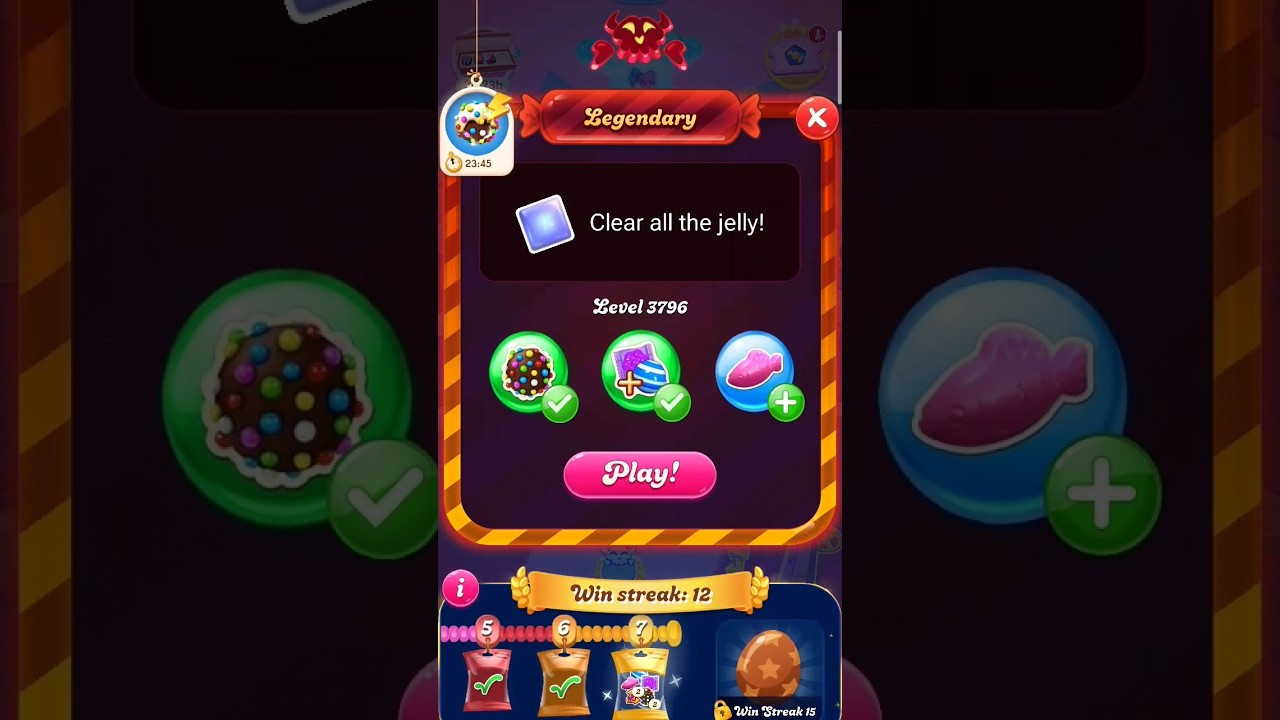 Candy Crush Saga level 3797 | Clear all the jelly| 1 SUBSCRIBE 🎯 3/365 Days