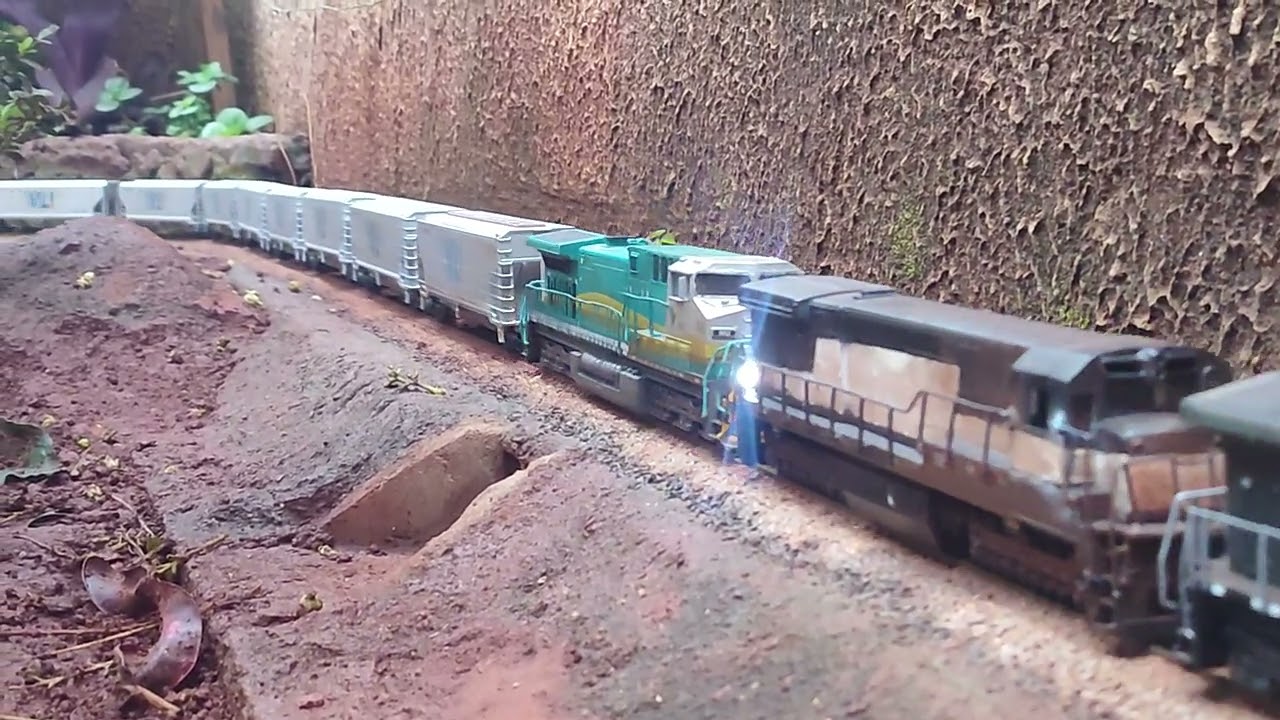 ferrovia de quintal trem