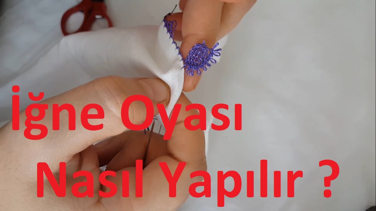 İğne oyası nasıl yapılır başlangıç eğitimi | How to make a Turkish needle lace getting started. #DIY