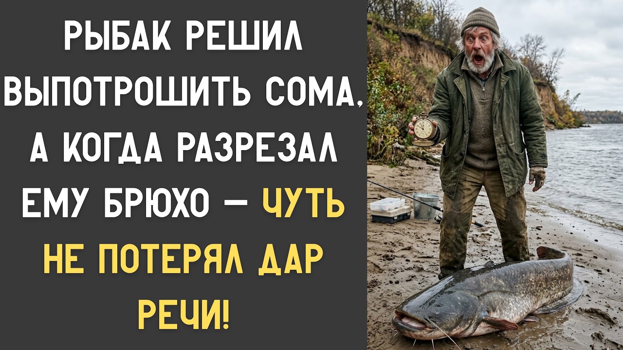 Рыбак решил выпотрошить сома, а когда разрезал ему брюхо &mdash; чуть не потерял дар речи!