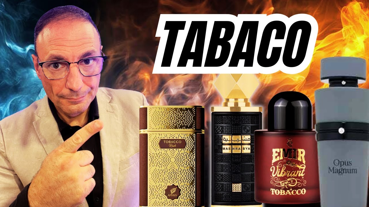 12 perfumes ÁRABES con TABACCO