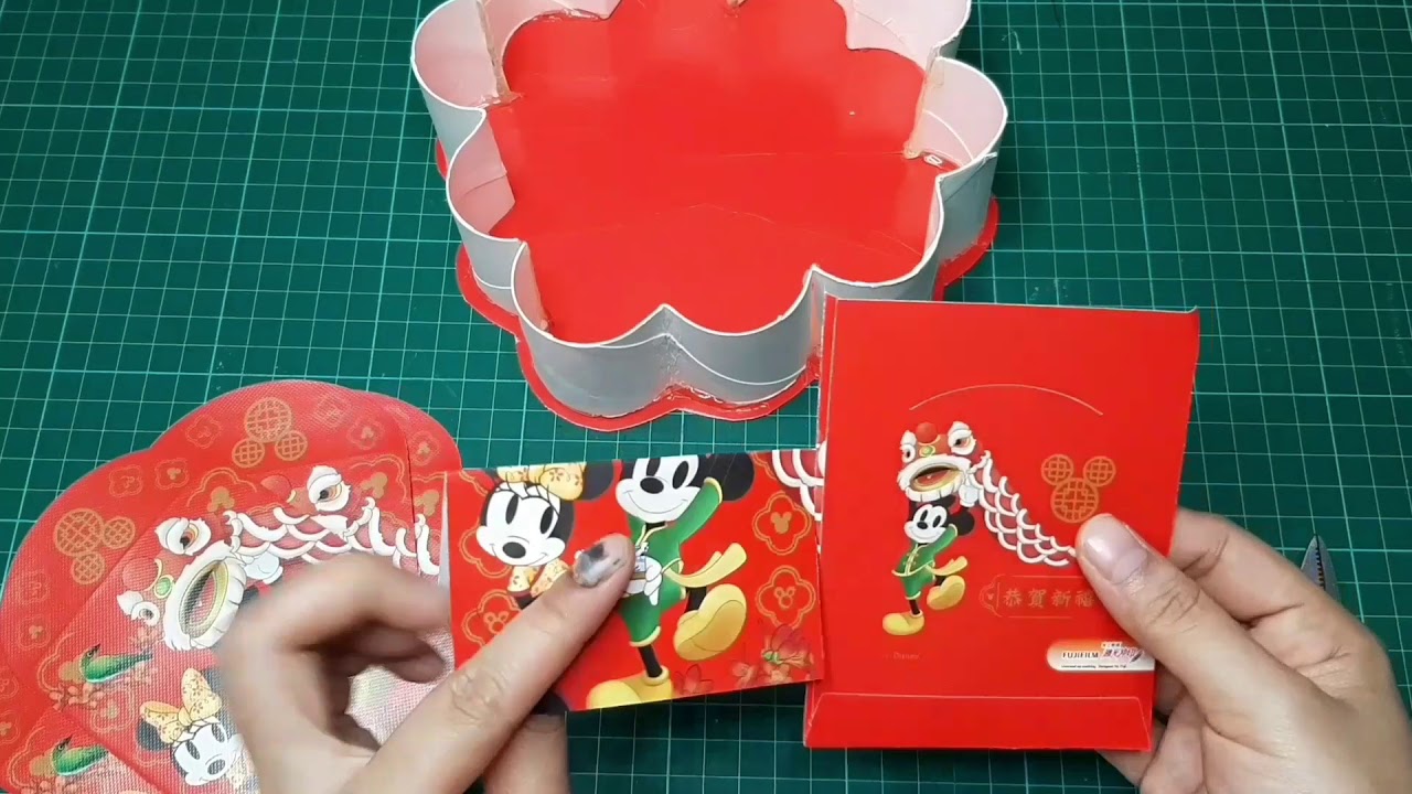 新年手工/廁紙筒環保手工/利是封手工/新年全盒/handmade/DIY