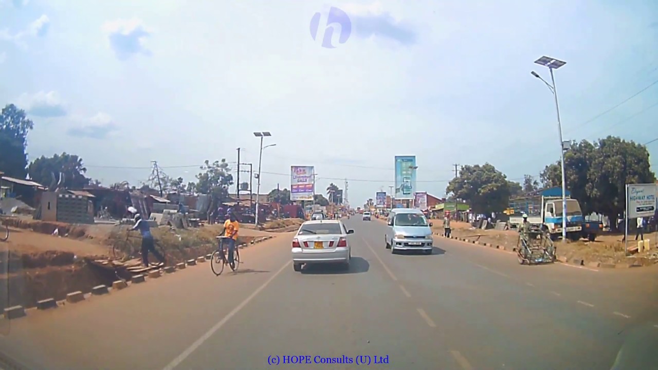 Gulu City Drive - Ten Kilometers into and out of the Town.