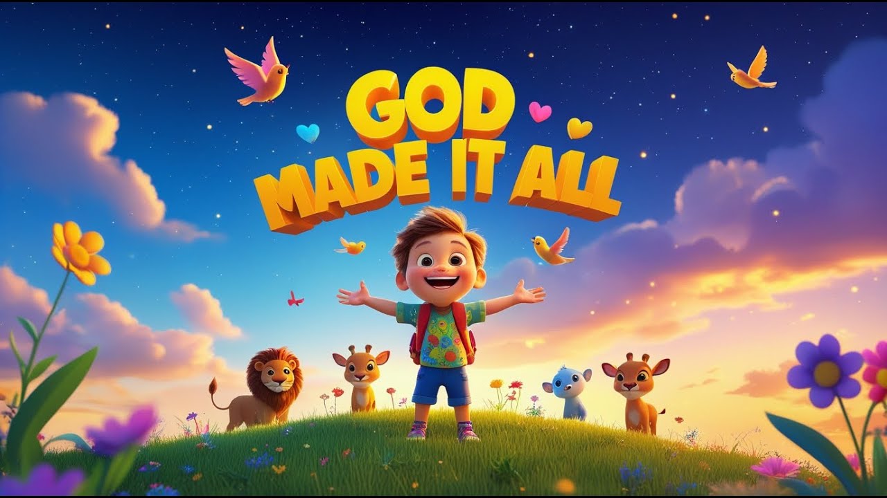 God Made It All (New Animated Version) | Little Harmony Club | Bible Songs for Kids