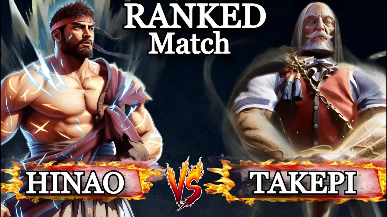🔥SF6 ▰ Hinao (Ryu) Vs TakePiano (Jp) ▰ HL
