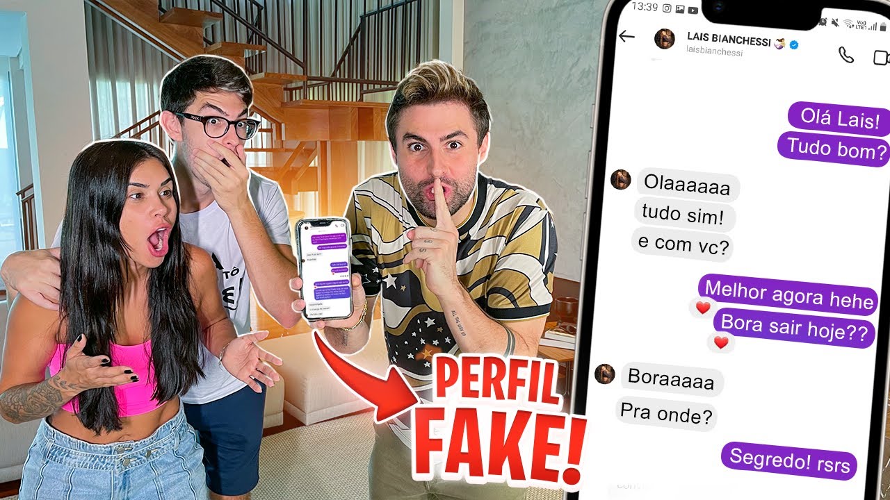 CRIEI UM FAKE E DEI EM CIMA DA LAIS E OLHA O QUE ROLOU!!