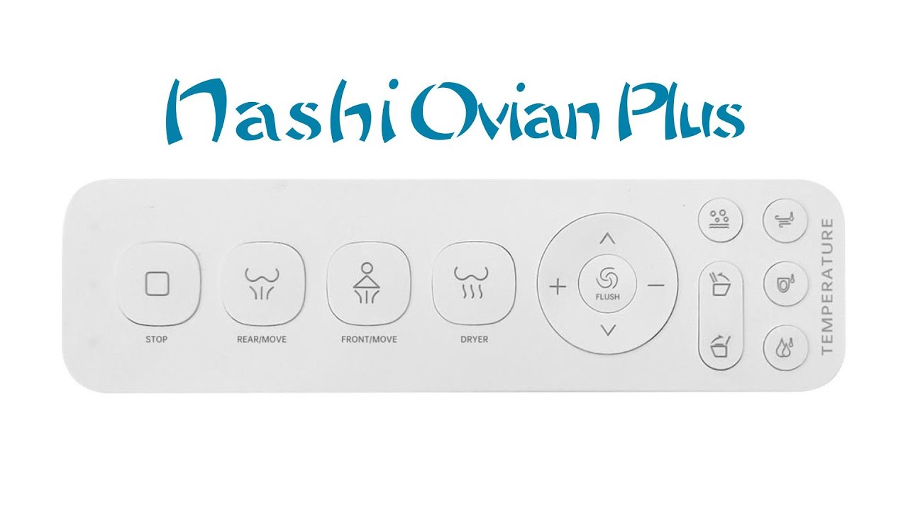 ¿Cómo utilizar el mando a distancia del inodoro japonés Nashi Ovian Plus?