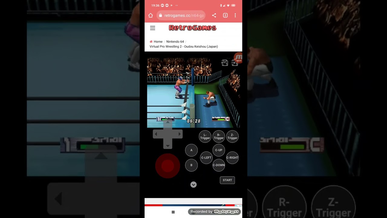 diving crossbody on virtual pro wrestling 2