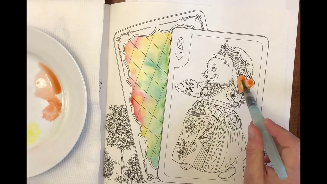Sakura watercolours and Koi Colouring Brush Pens (part one)