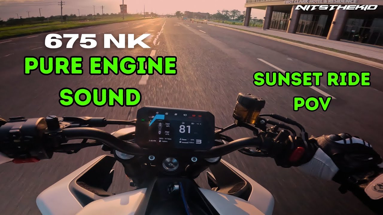 Cfmoto 675NK pure sound EP 04 | sunset ride POV