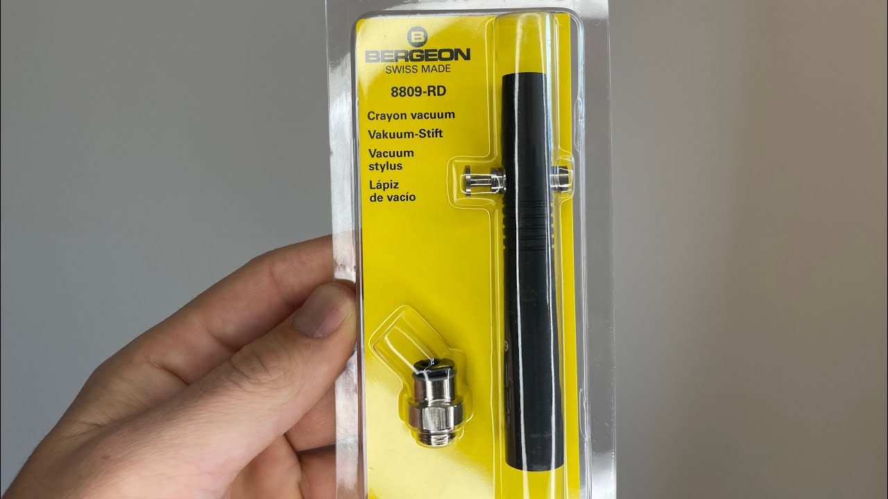 Bergeon 8809-RD vacuum dust pen with straight connector