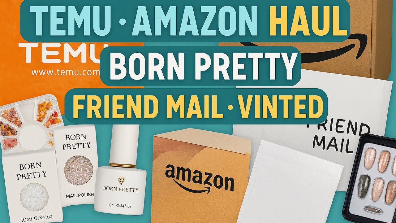 Nail art haul, Temu, Ali express, Amazon haul, vinted & friend mail #nails #nailaddict #nailarthaul 