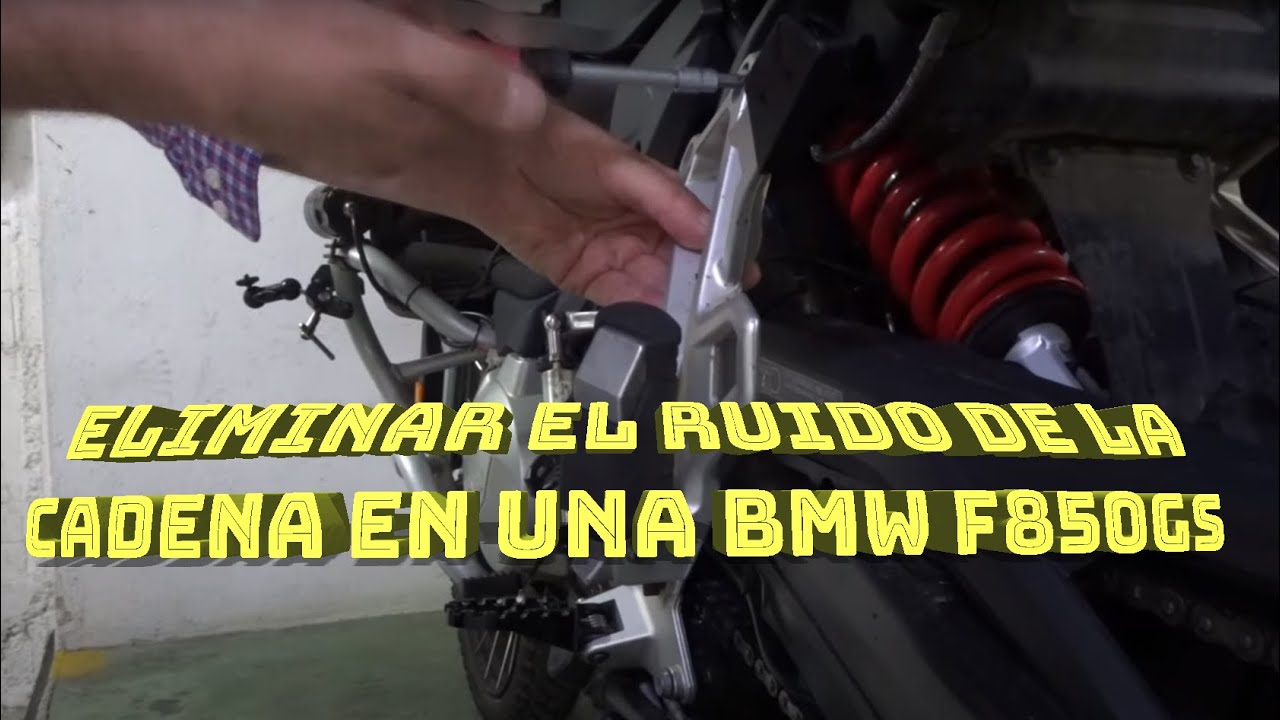 Eliminación del ruido de la cadena en la BMW F750GS y en la F850GS