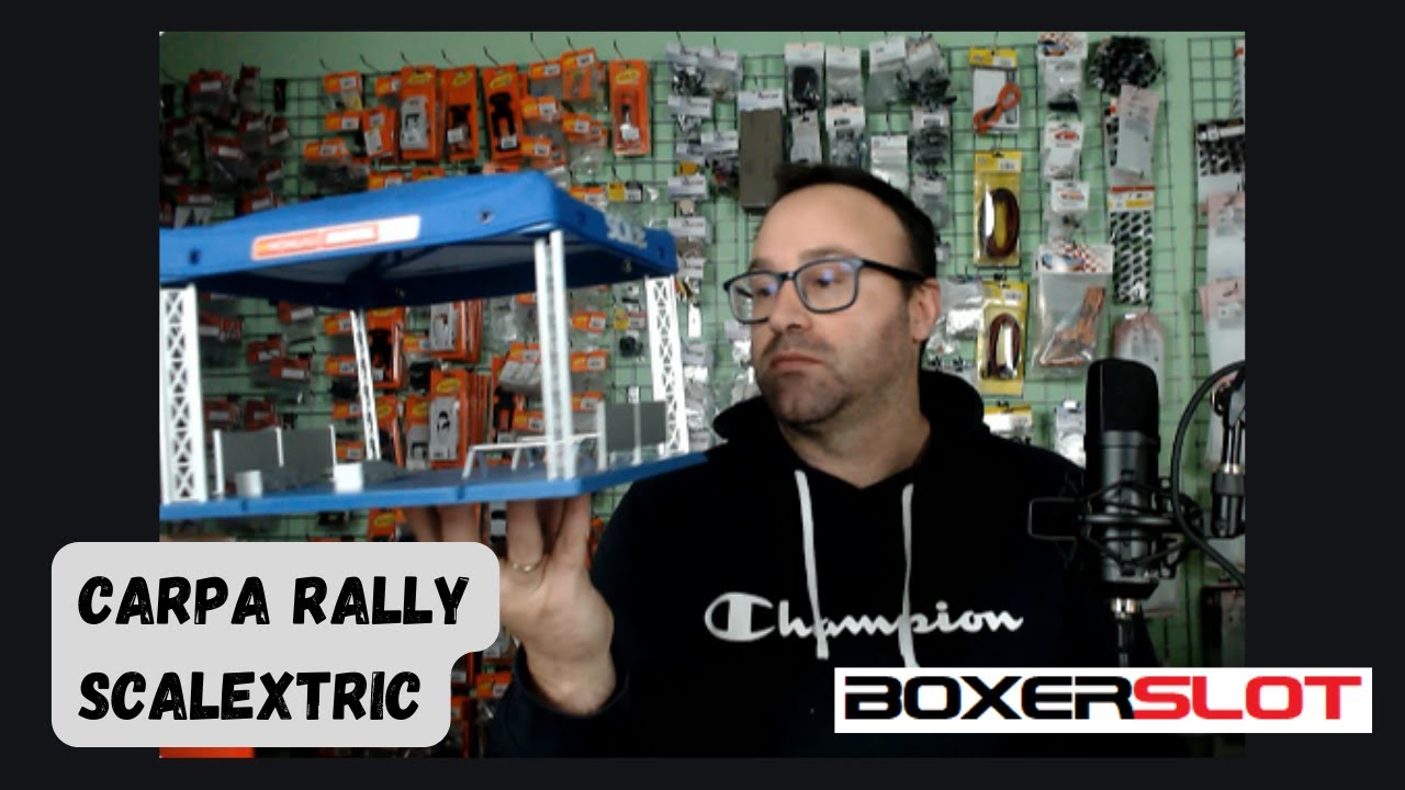 Montamos la carpa de rally de Scalextric