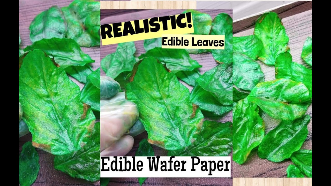 HOW TO MAKE REALISTIC EDIBLE LEAVES | QUICK & EASY ( PART 1)
