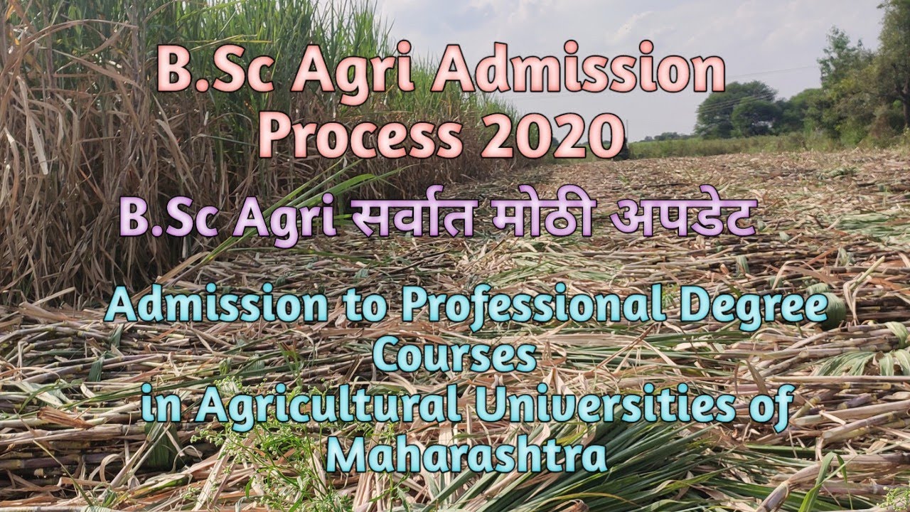 BSc Agri Admission Process 2020 Will Start | BSc Agri and Allied Science Admission Process 2020