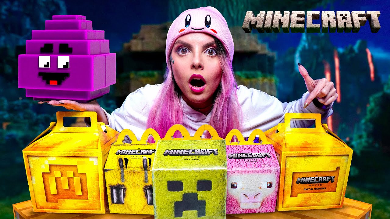 ABRÍ todas las CAJITAS FELICES de MINECRAFT💚⛏️ y encontré al ATERRADOR GRIMACE!!💜😰