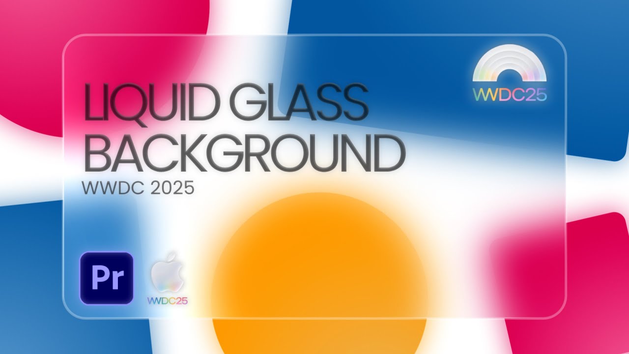 Liquid Glass Effect in Premiere Pro &ndash; iOS26 Apple-Style Animation (No Plugins) 2025