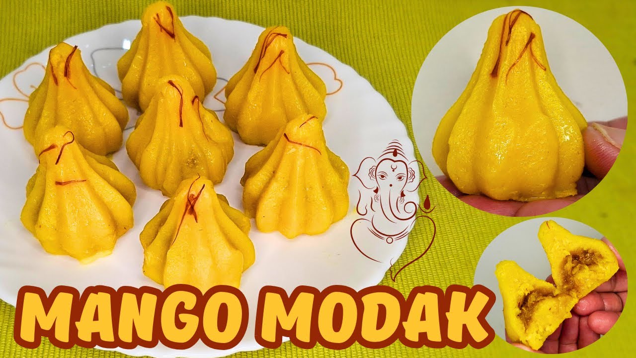 Mango Modak Recipe | Ukadiche Modak Marathi | Mango Recipes | Modak Recipe | Ganesh Chaturthi