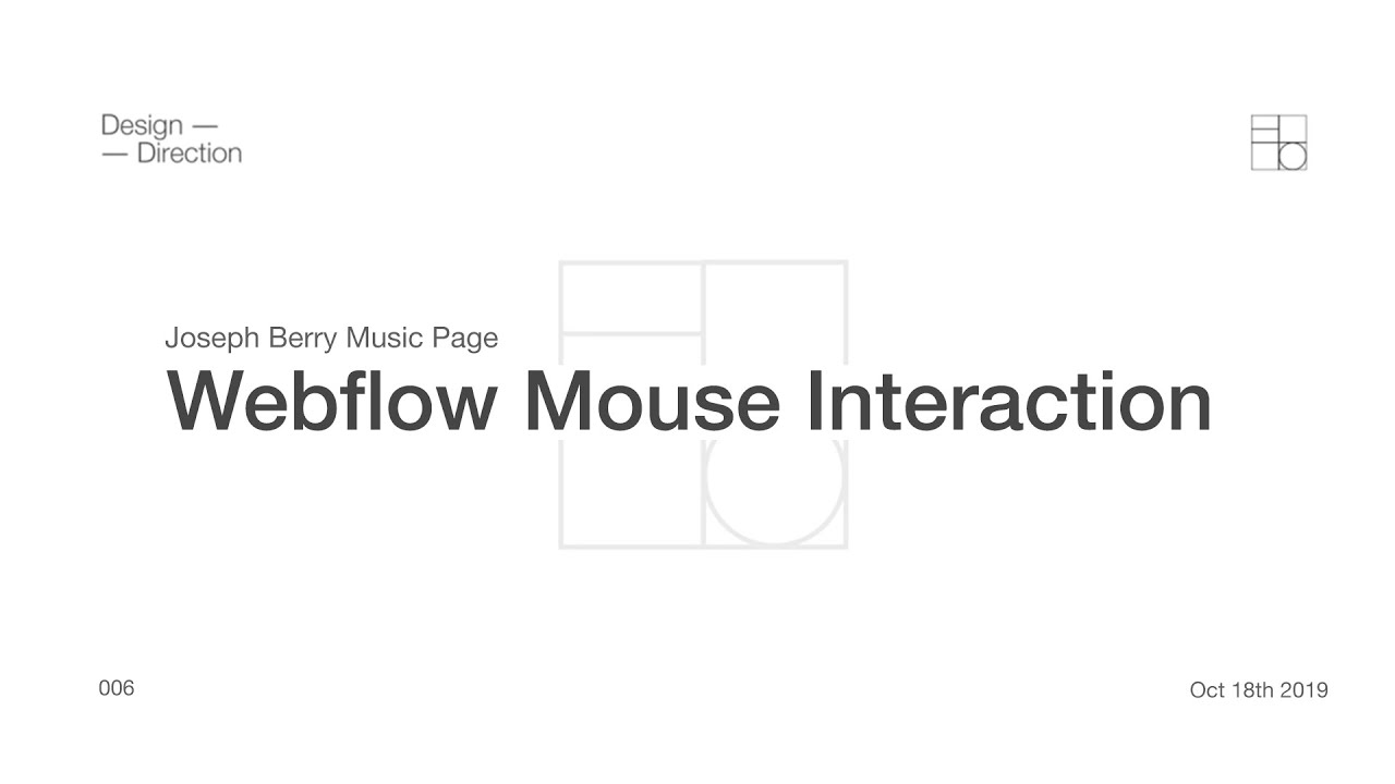 Webflow Mouse Interaction