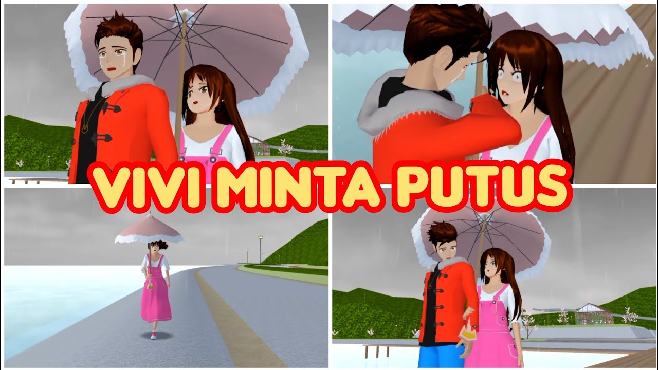 VIVI MINTA PUTUS | ( KING AND FRIEND ) Drama Sakura School Simulator