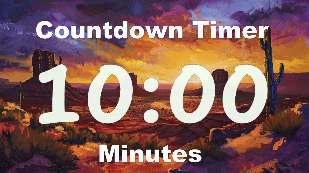 10 Minute Timer Desert Landscape