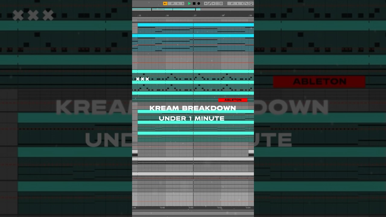 KREAM Breakdown Production Tutorial!🔥 #Shorts #Ableton