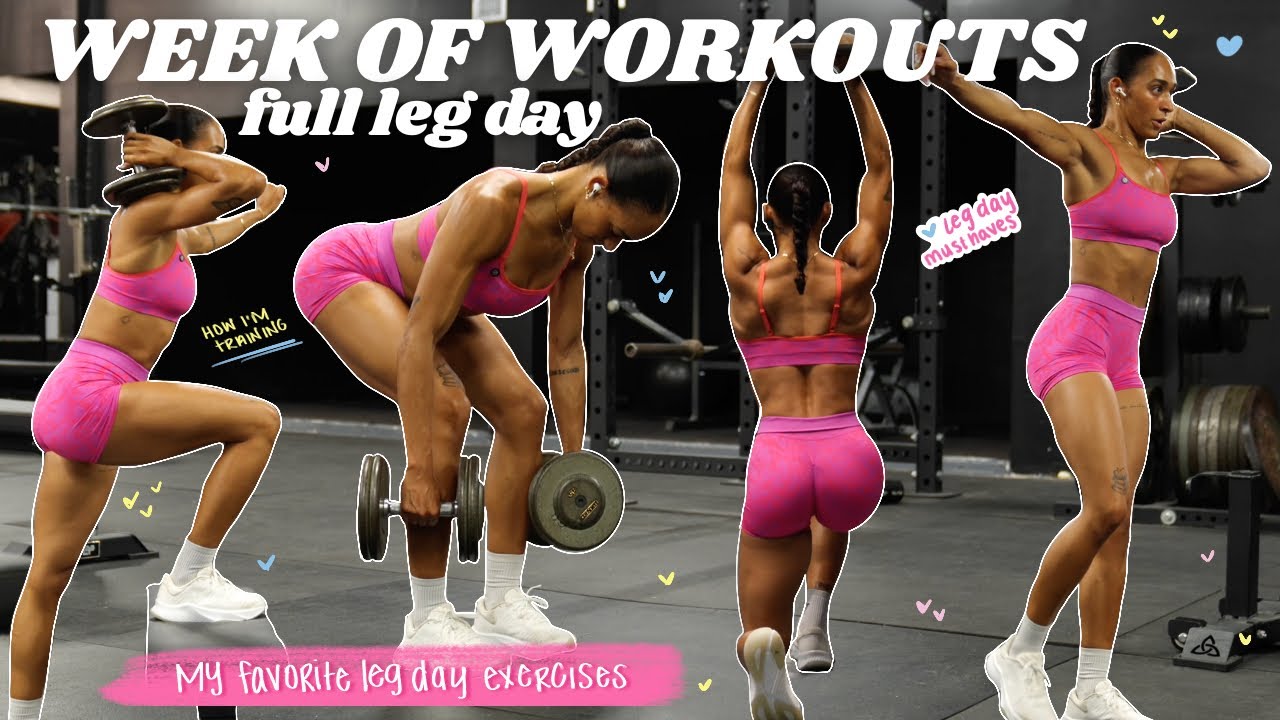 MIC'D UP FULL LEG DAY | Workout with me for a week | Training for lower body development